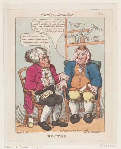 Doktor, 10 september 1799, 10 september 1799. av Thomas Rowlandson