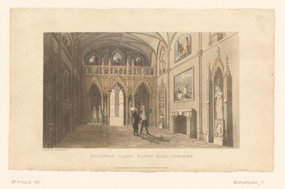 Doktor Syntax besöker Eaton Hall i Cheshire av Thomas Rowlandson