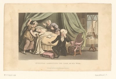 Doktor Syntax sörjer sin avlidna hustru av Thomas Rowlandson