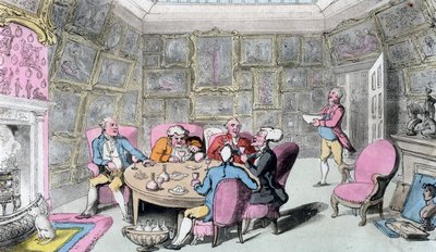 Doctor Syntax with My Lord, tidigt 1800-tal. av Thomas Rowlandson