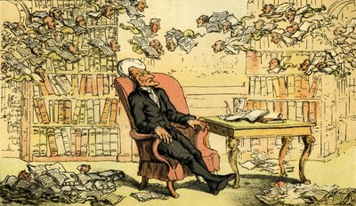 "Dr Syntax - doktorns dröm" av Thomas Rowlandson