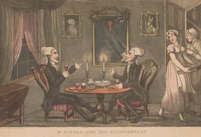 Dr. Syntax och hans motsvarighet av Thomas Rowlandson