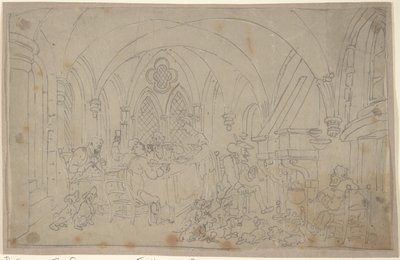 Dr. Syntax och de pensionerade rävjägarna av Thomas Rowlandson