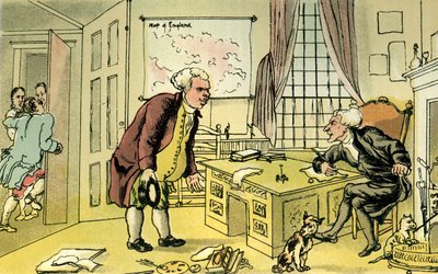 "Dr Syntax och bokhandlaren" av Thomas Rowlandson