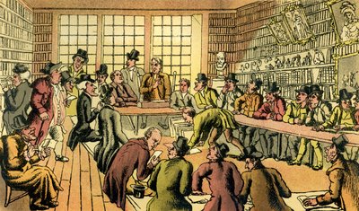 "Dr Syntax på en auktion" av Thomas Rowlandson