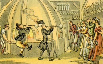 "Dr Syntax i glashuset" av Thomas Rowlandson
