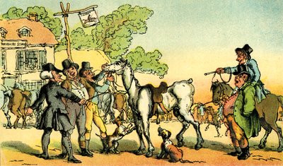 "Dr Syntax säljer Grizzle" av Thomas Rowlandson