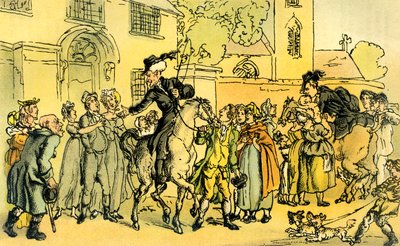 "Dr Syntax ger sig ut på sin andra turné" av Thomas Rowlandson