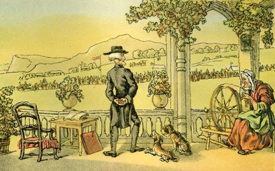 "Dr Syntax soliloquising" av Thomas Rowlandson