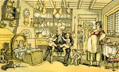 "Dr Syntax blev sjuksköterska" av Thomas Rowlandson