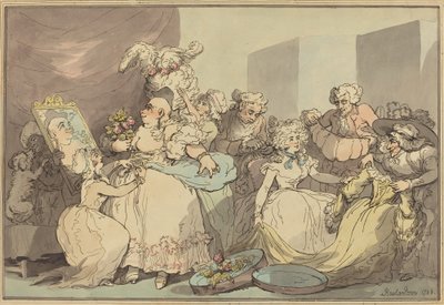 Klä sig för en födelsedag av Thomas Rowlandson
