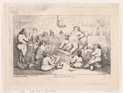 Dutch Academy, mars 1792, mars 1792. av Thomas Rowlandson