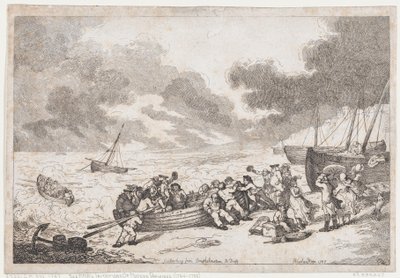 Avfärd från Brighthelmstone till Diepp[e] av Thomas Rowlandson