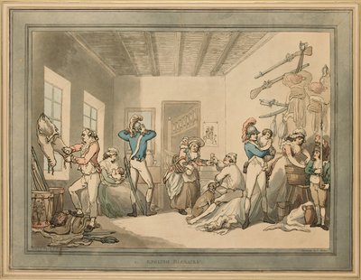 Engelska kasernen, 1788 av Thomas Rowlandson