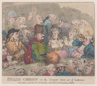 English Curiosity eller The Foreigner Stared Out of Countenance, 1 januari 1794., 1 januari 1794. av Thomas Rowlandson