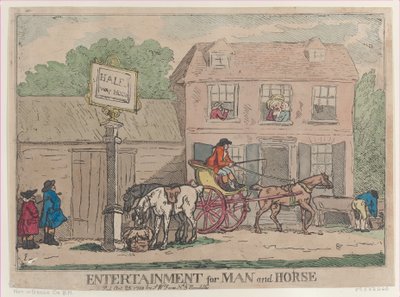 Underhållning för människa och häst, 25 oktober 1788., 25 oktober 1788. av Thomas Rowlandson