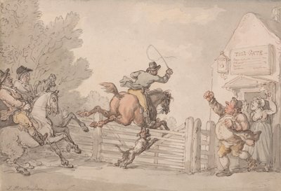 Att undvika vägtullen av Thomas Rowlandson