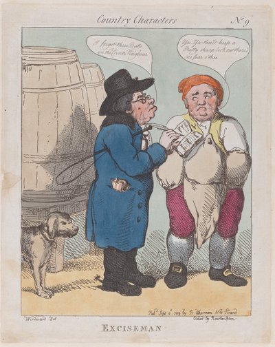 Exciseman, 10 september 1799., 10 september 1799. av Thomas Rowlandson