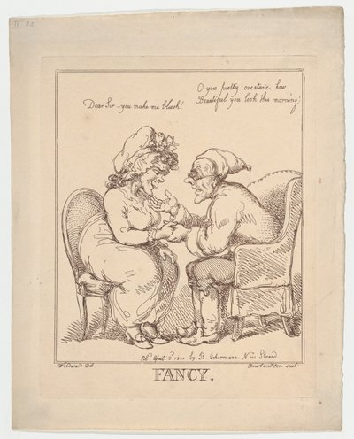 Fancy, 20 juli 1801, 20 juli 1801. av Thomas Rowlandson