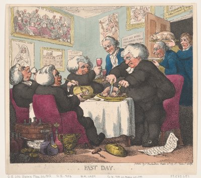 Fastedagen den 20 mars 1799, den 20 mars 1799. av Thomas Rowlandson