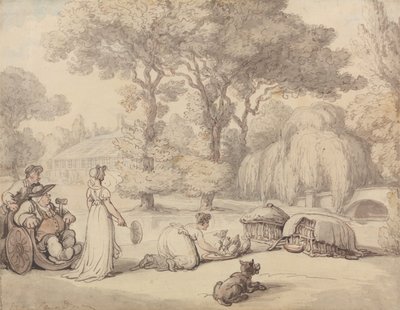 Att mata ankungarna av Thomas Rowlandson