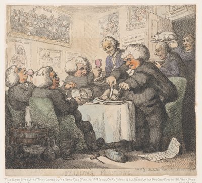 Fellows festmåltid av Thomas Rowlandson