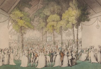 Fest på Boodles Club, Ranelagh, för att hedra George III av Thomas Rowlandson