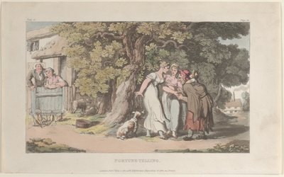 Spådom, från The Vicar of Wakefield, 1 maj 1817, 1 maj 1817. av Thomas Rowlandson