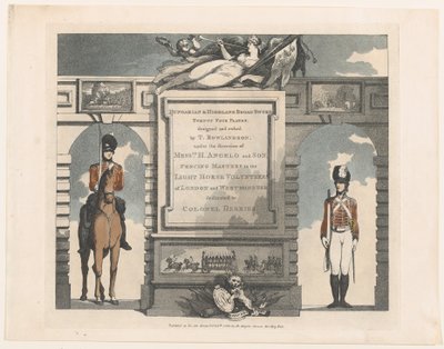 Forward, Ungerska och Highland Broadsword, 12 februari 1799. av Thomas Rowlandson