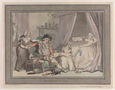 Klockan fyra i stan, 20 oktober 1790, 20 oktober 1790. av Thomas Rowlandson