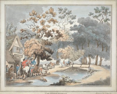 Rävjakt [serie om sex]:   4. Förfriskningen av Thomas Rowlandson