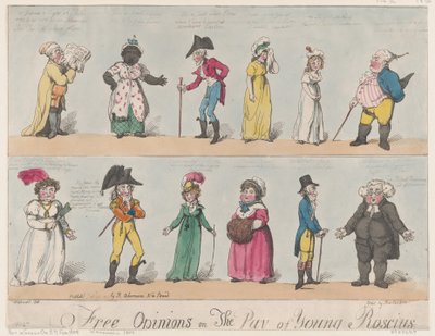 Fria åsikter om The Pay of Young Roscius, 26 februari 1805., 26 februari 1805. av Thomas Rowlandson