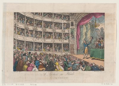 Frontispice, från A Lecture on Heads av George Alexander Stevens, april 1808, april 1808. av Thomas Rowlandson
