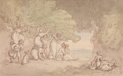 Frukt- och nötplockning av Thomas Rowlandson