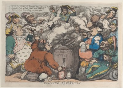 Funcking the Corsican, 6 december 1813., 6 december 1813. av Thomas Rowlandson