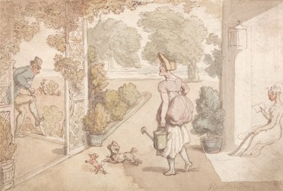 Trädgårdsarbete av Thomas Rowlandson