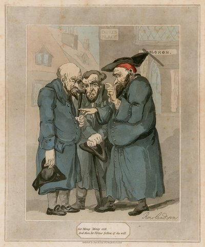 Få pengar Pengar fortfarande av Thomas Rowlandson