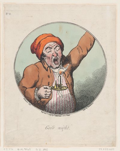 God natt, 1 november 1799, 1 november 1799. av Thomas Rowlandson