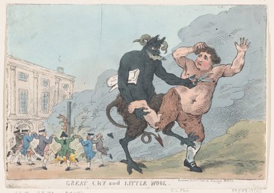 Great Cry and Little Wool, 22 december 1783., 22 december 1783. av Thomas Rowlandson