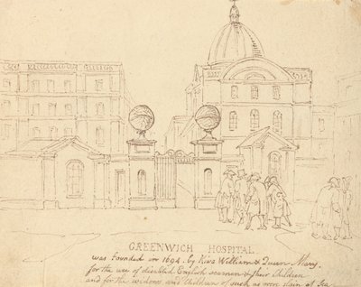 Greenwich-sjukhuset av Thomas Rowlandson