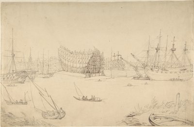 Hamnbild av Thomas Rowlandson
