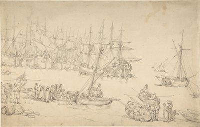 Hamnbild av Thomas Rowlandson