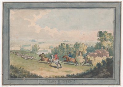Harjakt, 1 februari 1789., 1 februari 1789. av Thomas Rowlandson