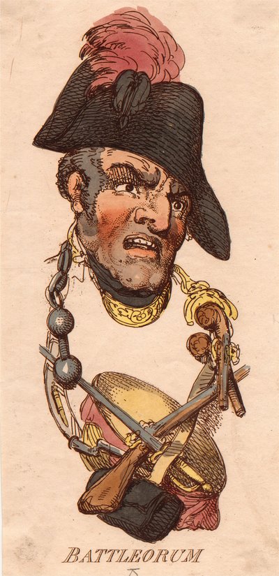 Rubriker: Battleorum av Thomas Rowlandson