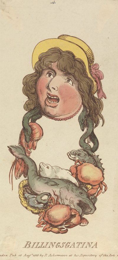 Rubriker: Billingsgatina av Thomas Rowlandson