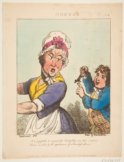 Skräck, 21 januari 1800. av Thomas Rowlandson