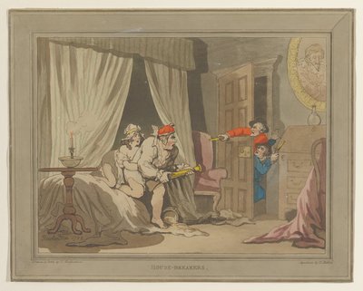 Inbrottstjuvar av Thomas Rowlandson