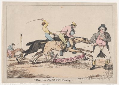 How to Escape Losing, 22 november 1791, 22 november 1791. av Thomas Rowlandson