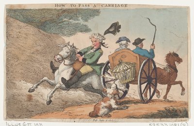 Hur man passerar en vagn, 11 juni 1808., 11 juni 1808. av Thomas Rowlandson