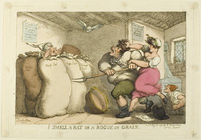 Jag luktar en råtta eller en skurk i korn av Thomas Rowlandson
